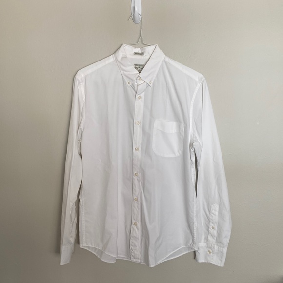 J. Crew Other - J. Crew Mens White Slim Untucked Button Down Shirt